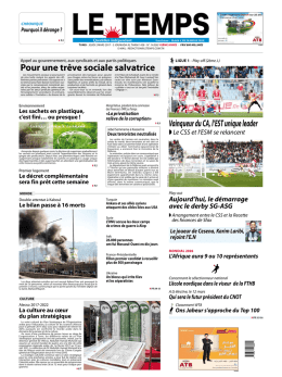 Pour une trêve sociale salvatrice