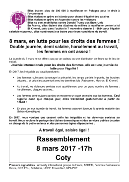 Rassemblement 8 mars 2017