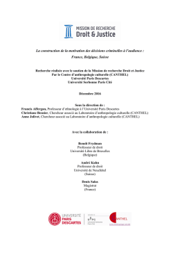 Télécharger la note de synthèse - Mission de recherche Droit et