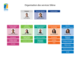 Organisation des services Silène