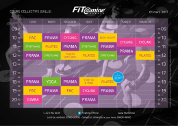 Horaires - Fitamine