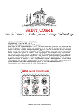 Vin de France / Little James / rouge Multivintage