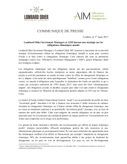 Lombard Odier Investment Managers et AIM