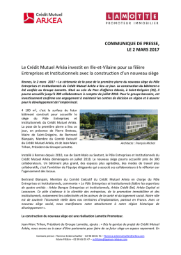 Lire le communiqué - Crédit Mutuel Arkéa