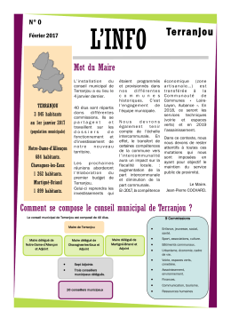 N° 0 - février 2017 L`Info - Martigné