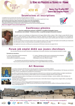 Newsletter n&deg;6