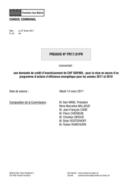 preavis n&ordm; pr17.01pr - Yverdon-les