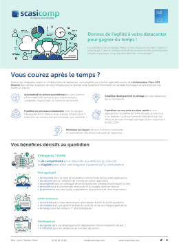 Vous courez après le temps