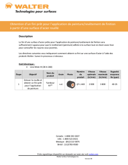 Obtention d`un fini prêt pour l`application de peinture/revêtement de