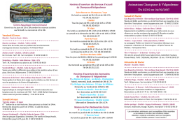 Animations 25.02 au 04.03.2017