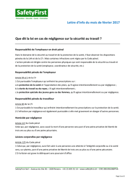 Lettre d`info F&eacute;vrier 2017