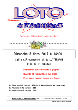 Tract Loto du 05-03-2017 - Loto