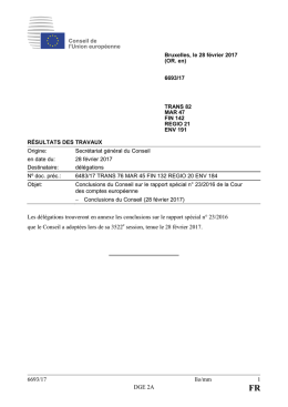 6693/17 llo/mm 1 DGE 2A Les délégations trouveront en annexe les