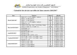 Calendrier DS2 16-17