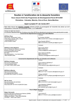 Appel à projets - L`Europe s`engage en Normandie