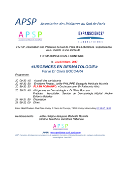 FMC MUSTELA 9 MARS 2017Dr Olivia BOCCARA