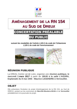 Affiche_Aménagement RN 154 sud de Dreux concertation 2