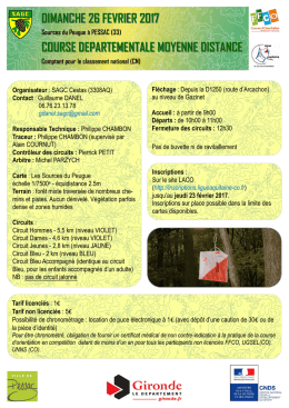 Voir l`annonce de course