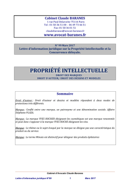 Droit d`auteur - Avocat Claude BARANES