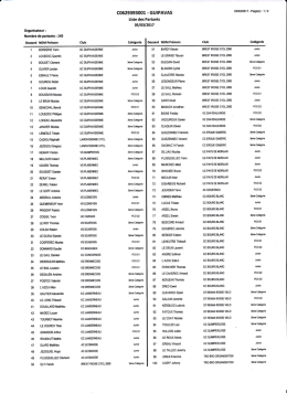 La liste des 100 premiers engagés S3-J est ici