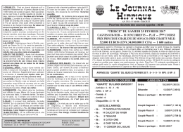 PMU du Samedi 25 Fev 2017