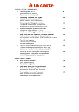 STARTERS - ENTREES &ndash; VOORGERECHTEN