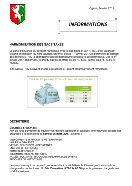 INFORMATIONS - Commune d`Ogens