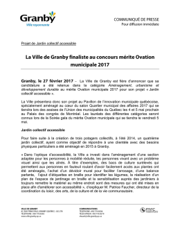 communiqué de presse