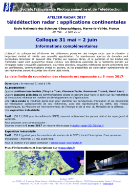 Avant programme du colloque