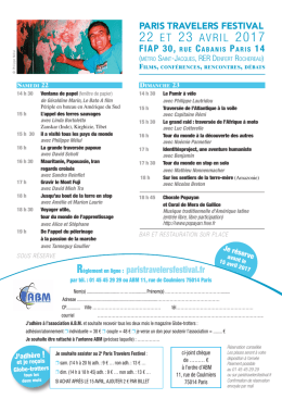 Téléchargez le programme et bulletin de