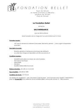La Fondation Bellet