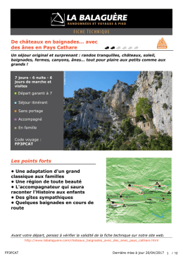 De ch&acirc;teaux en baignades... avec des &acirc;nes en Pays