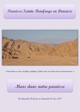 Mars dans notre paroisse
