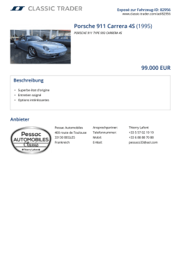Porsche 911 Carrera 4S (1995) 99.000 EUR
