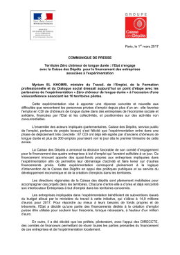 Territoire Z&eacute;ro ch&ocirc;meur de longue dur&eacute;e