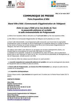 communique de presse