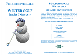 winter golf - Jiva Hill Golf