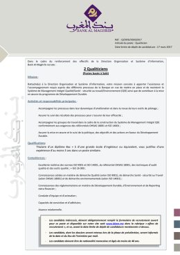BAM - Qualiticien