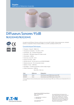 Diffuseurs Sonores 95dB