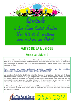 toutes les infos - La C&ocirc;te Saint