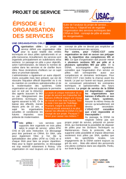 organisation des services - USAC-CGT