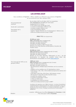 Fiche d`information standardis&eacute;e