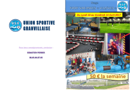 Stage Foot Vacances U13 Avril 2017