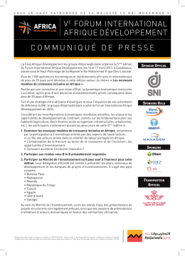 ve forum international afrique d&eacute;veloppement