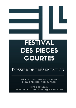 voir le fichier pdf associ&eacute; - Theatre