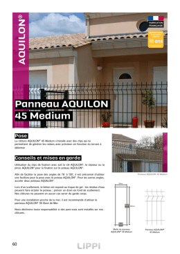 Panneau AQUILON 45 Medium