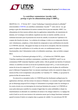 Le contr&ocirc;leur commutateur Anyside, isol&eacute;, prot&egrave;ge et g&egrave;re les