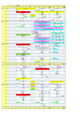 Emploi du temps - 2016