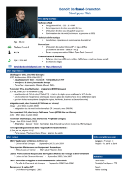 Télécharger mon CV