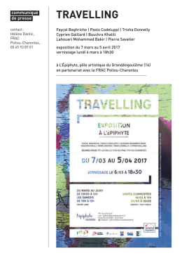 travelling - FRAC Poitou